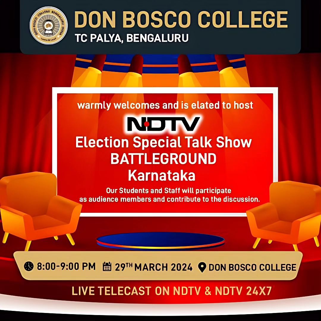 Successful Hosting of NDTV’s Election Special Talk Show ‘BATTLEGROUND’ – Karnataka