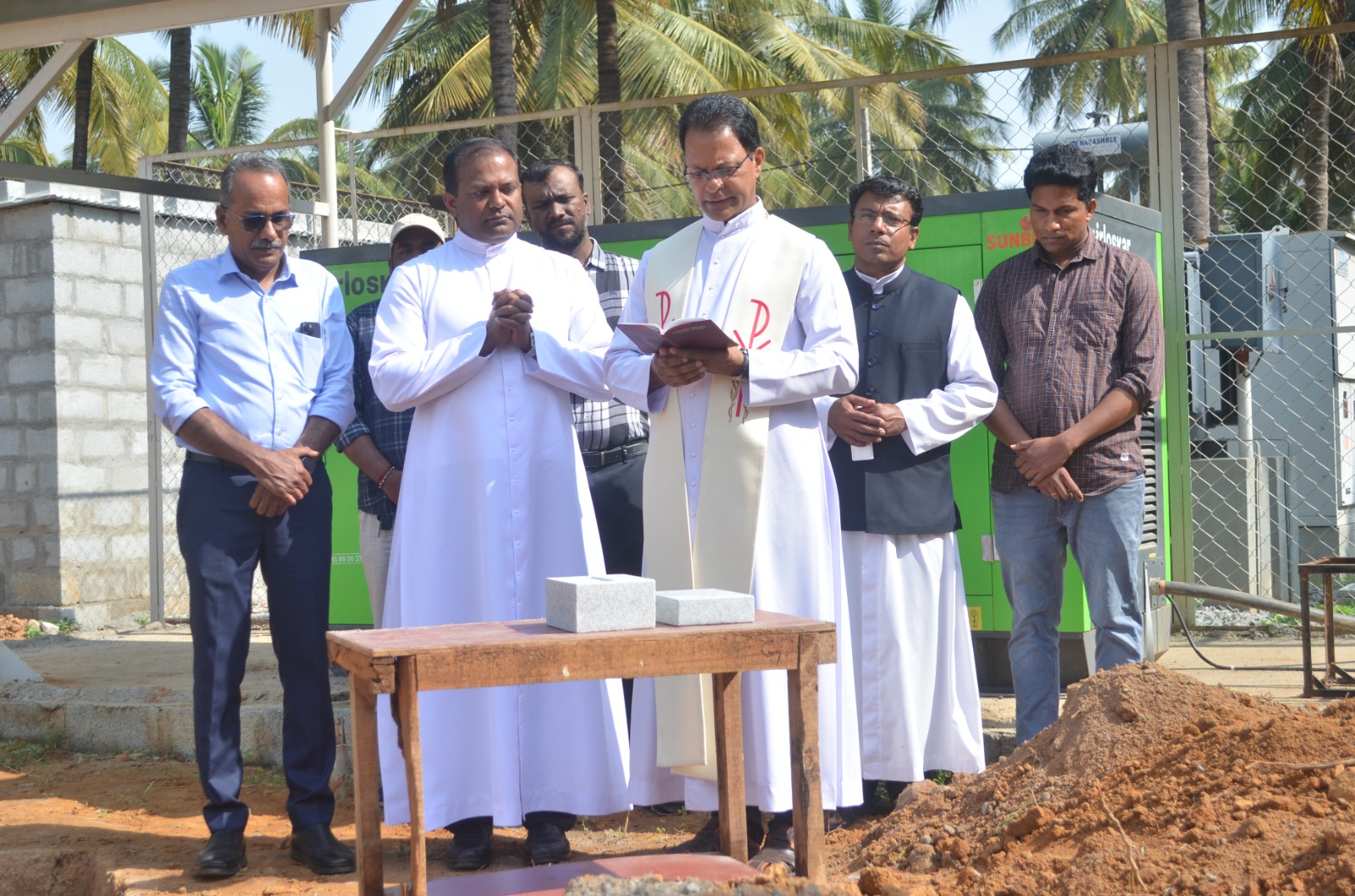 Foundation Stone Laid for New Canteen